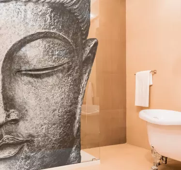 Adesivo bagno statua di buddha - TenStickers