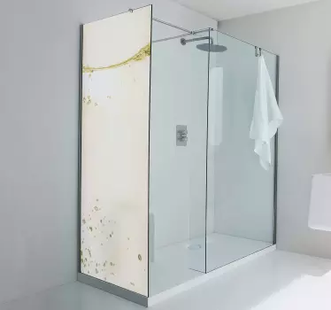 Adesivo per box doccia splash d'acqua elegante - TenStickers