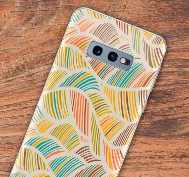 Adesivo per cellulare linee colorate - TenStickers