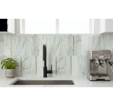 Adesivo per cucina design marmo alla moda - TenStickers