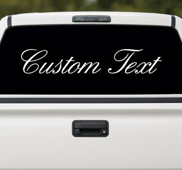 Adesivo per furgone testo personalizzato furgone - TenStickers