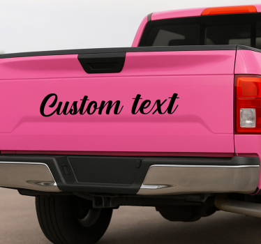 Adesivo per furgone testo personalizzato posteriore - TenStickers