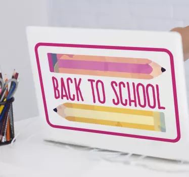 Adesivo per laptop citazioni colorate di matite - TenStickers
