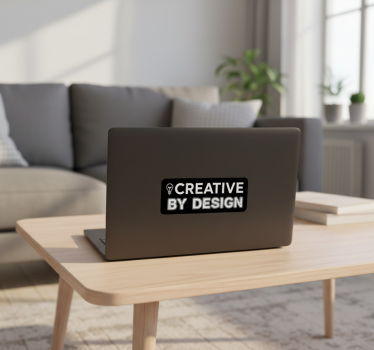 Adesivo per laptop dichiarazione del graphic designer - TenStickers