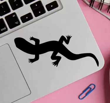 Adesivo per laptop forma di sagoma di lucertola - TenStickers