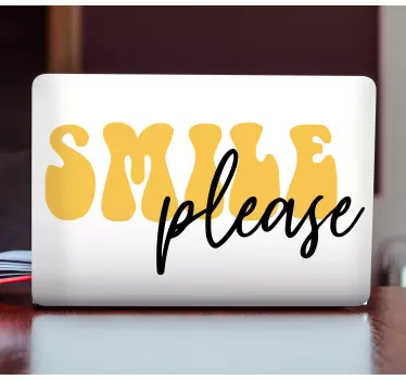 Adesivo per laptop frase di promemoria allegra - TenStickers