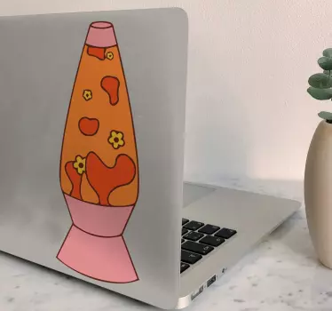 Adesivo per laptop illustrazione lampada lava - TenStickers