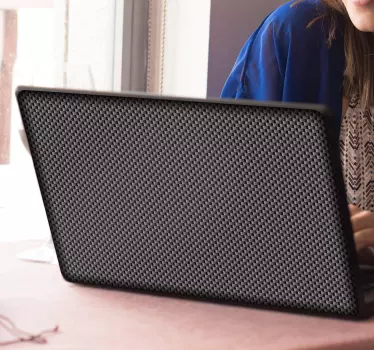 Adesivo per laptop effetto scacchi - TenStickers