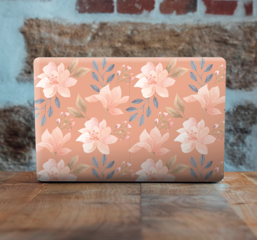 Adesivo per laptop motivo floreale sofisticato - TenStickers