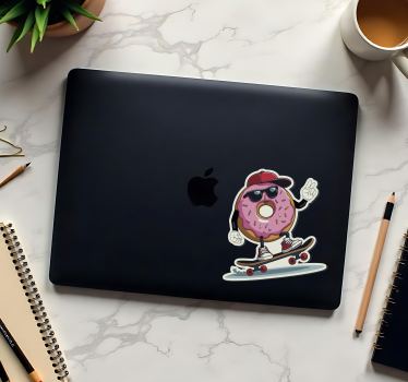 Adesivo per laptop pattinatore donat - TenStickers