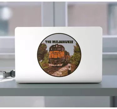 Adesivo per laptop scena ferroviaria di milwaukee - TenStickers
