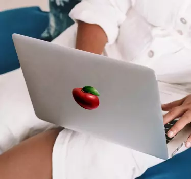 Adesivo per mac con la mela - TenStickers