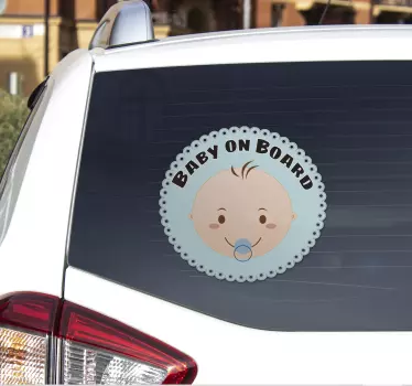 Adesivo per macchina bebé inglese - TenStickers