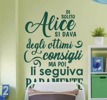 Adesivo per mobile Divertente citazione italiana - TenStickers