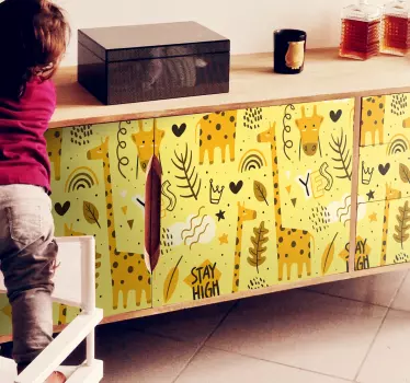 Adesivo per mobile Giraffe - TenStickers