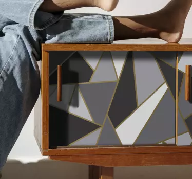 Carta adesiva per mobile Triangolo geometrico - TenStickers