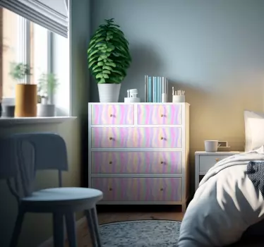 Adesivo per mobili con effetto ombrato colorato - TenStickers