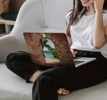 Adesivo pc arco 3d personalizzabile - TenStickers