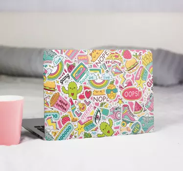 Adesivo per pc con immagini divertenti - TenStickers