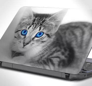 Adesivo per pc gatto - TenStickers