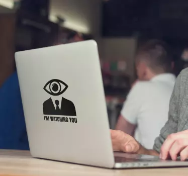 Adesivo per pc portatile: occhio dell'uomo - TenStickers