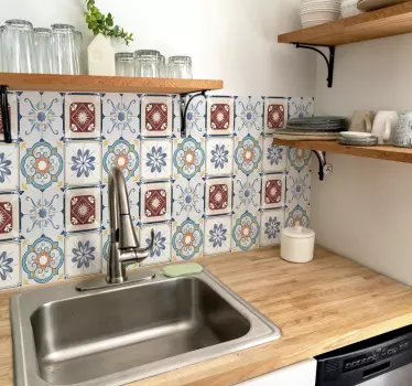 Adesivo per piastrella Bellissimo stile cemento - TenStickers