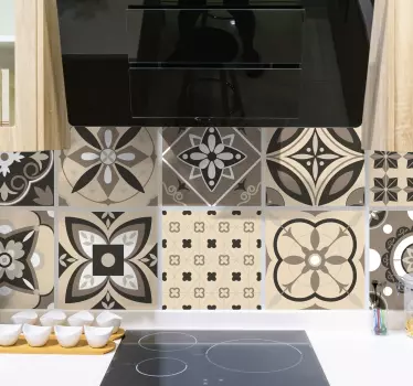 Adesivo per piastrelle a motivi intricati - TenStickers