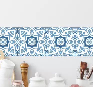 Adesivo per piastrelle design elegante a motivi - TenStickers