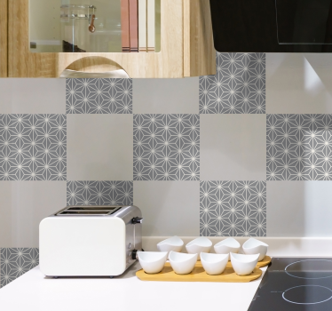 Adesivo per piastrelle forme geometriche - TenStickers