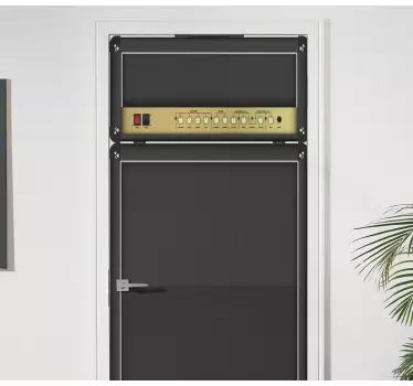 Adesivo per porta design armadio amplificatore - TenStickers