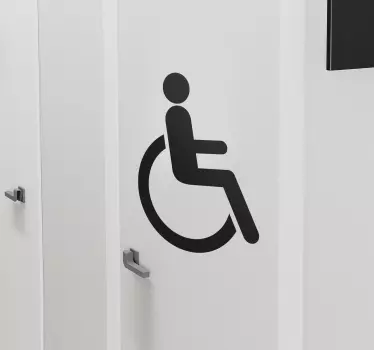 Adesivo porta disabili - TenStickers