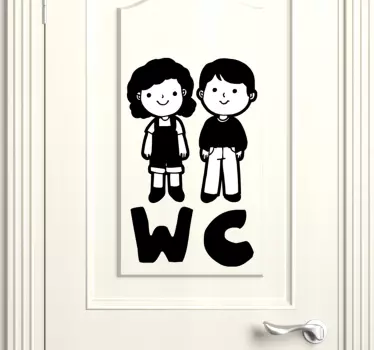 Adesivo per porta in vetro per bambini - TenStickers