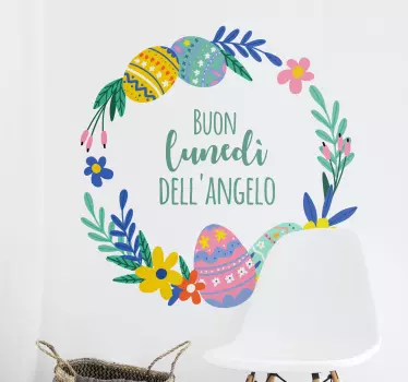 Adesivo porta lunedi dell'angelo - TenStickers