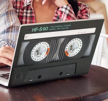 Adesivo per pc cassette anni 80 - TenStickers