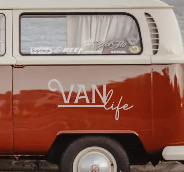 Adesivo camper con scritta "Van Life" - TenStickers