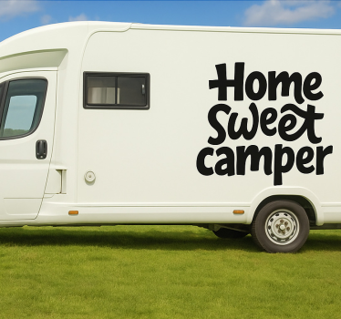 Adesivo per roulotte casa dolce camper - TenStickers
