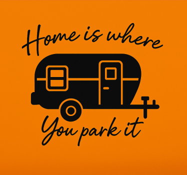 Adesivo per roulotte casa dolce casa - TenStickers