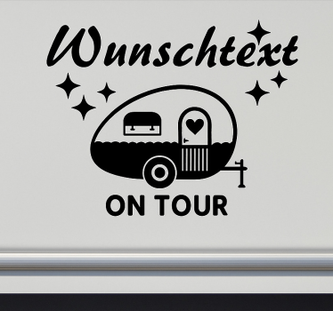 Adesivo per roulotte custom in tour - TenStickers