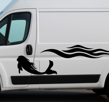 Adesivo per roulotte onde di sirena - TenStickers
