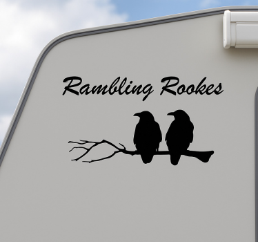 Adesivo per roulotte "ramingo rookes" personalizzato - TenStickers