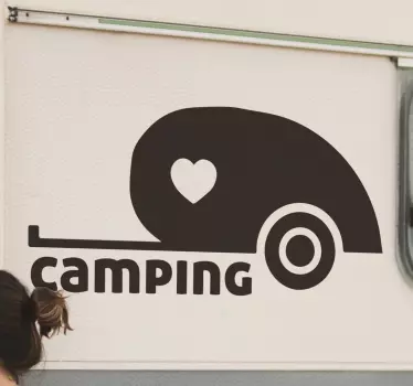 Adesivo per camper amore per il campeggio - TenStickers