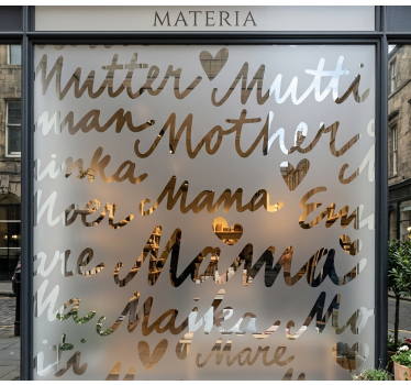 Adesivo per vetrine concetti materni - TenStickers