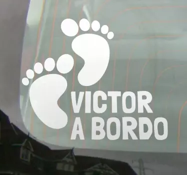 Adesivo per auto bebè a bordo - TenStickers