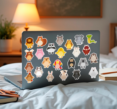 Adesivo per laptop set di adesivi animali - TenStickers