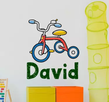 Adesivo personalizzato triciclo - TenStickers