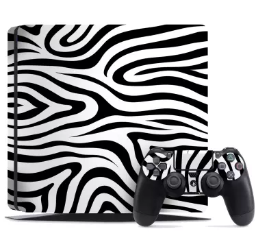 Adesivo ps4 aspetto strisce zebra - TenStickers