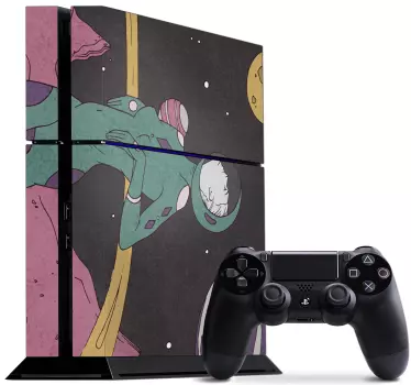Adesivo ps4 avventura a tema spaziale - TenStickers