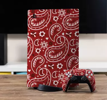 Adesivo ps4 avvolgimento a motivo paisley - TenStickers