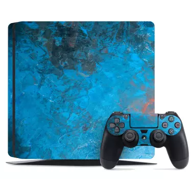 Adesivo ps4 copertura blu vibrante - TenStickers