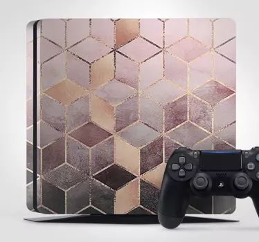 Adesivo Ps4 disegno a motivo geometrico - TenStickers